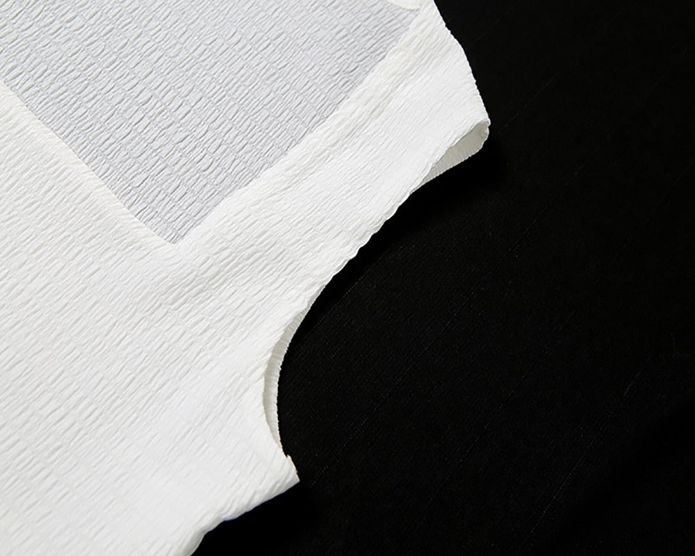 Skinny Sleeveless X-Long Cleavage Square Collar Hot Summer Fashion Solid Top Short Women Hipster Casual High Streetwear