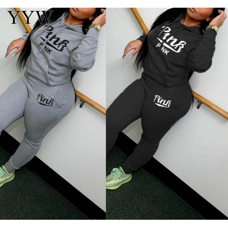 Tie Dye Two Piece Sets Women 3XL Tracksuits Suits Pink Letter Print Casual Sporty Hoody Outfits 2022 Spring Fashion Sweatsuits