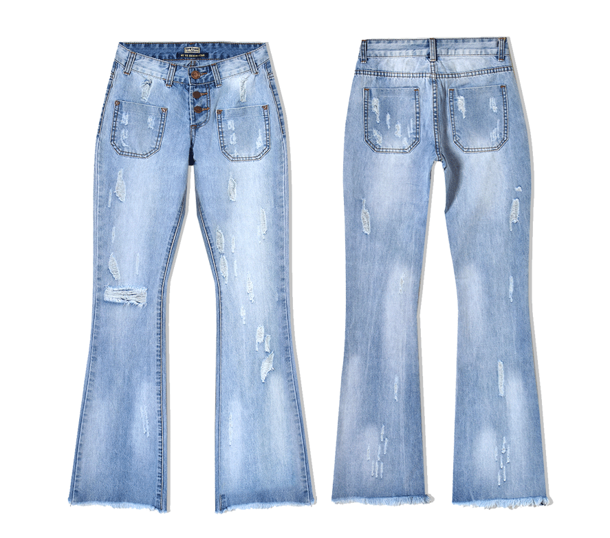 Trumpet denim trousers