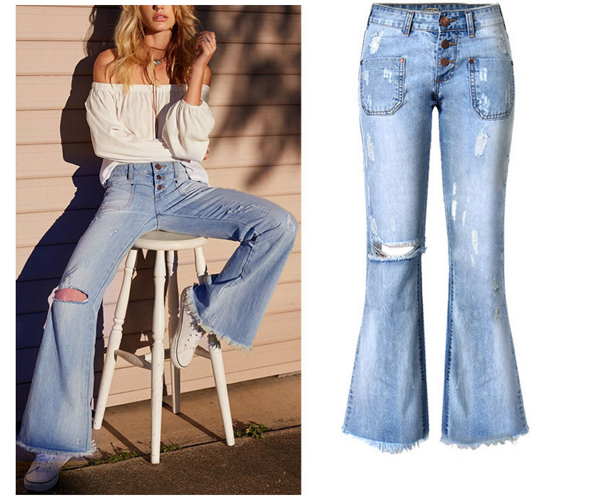 Trumpet denim trousers