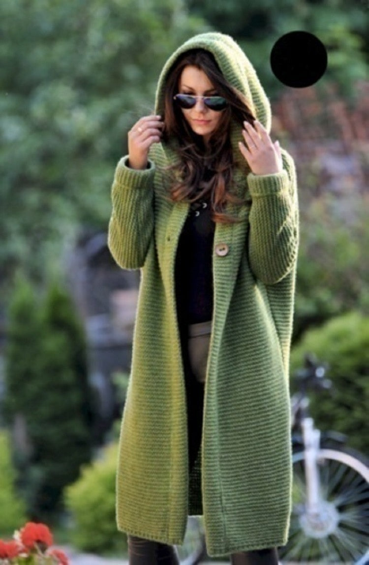 Long Loose Knitted Cardigans