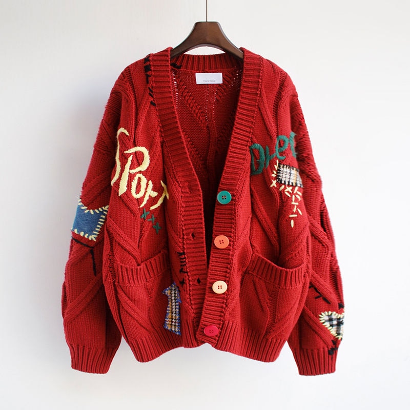 Letter Trend Cardigan