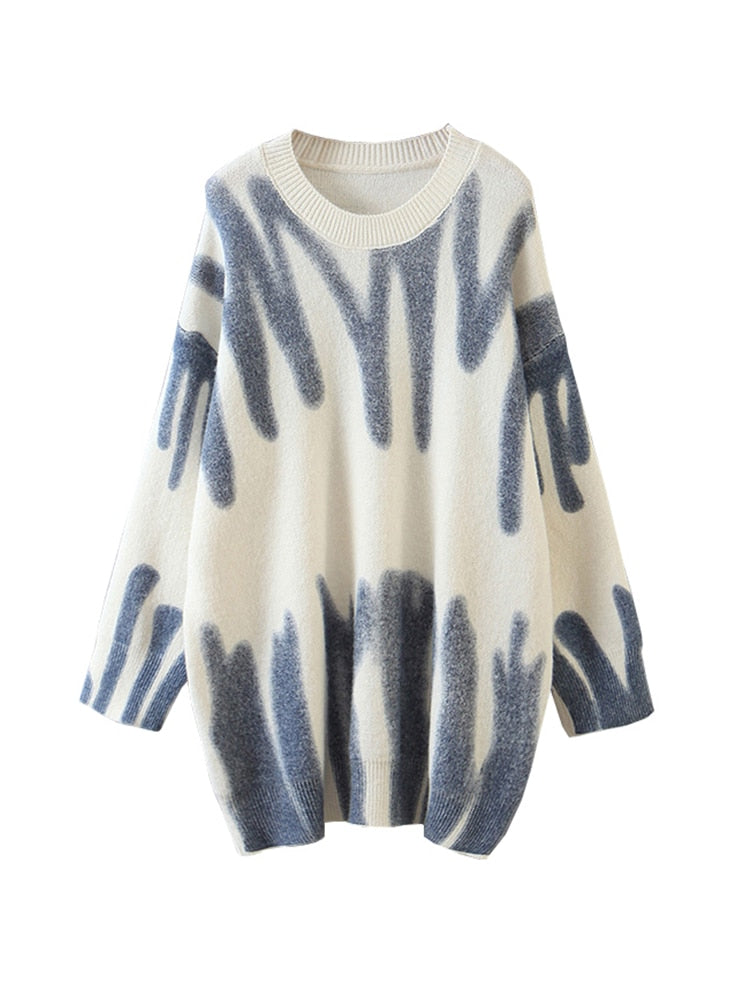 Multi Striped Knitted Soft  Sweater